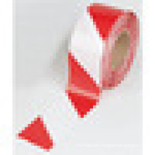 Non adhesive red and white stripe pe barricade tape